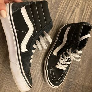Black High Top Vans size 6.5